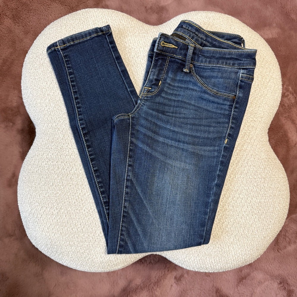 Mossimo Supply Co. Dark Blue Skinny Jeans